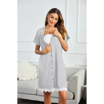 Ekouaer Comfortable Women’s Nightgown - Sleep Shirt for All