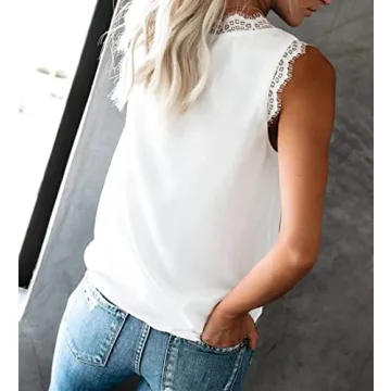 Lime Flare Lace Trim Satin Cami Tank Top for Women