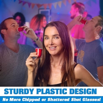 GoPong 200 Pack Mini Plastic Shot Cups for Parties