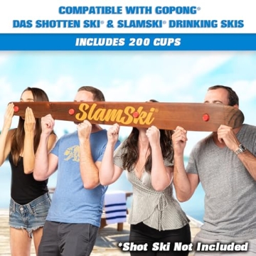 GoPong 200 Pack Mini Plastic Shot Cups for Parties