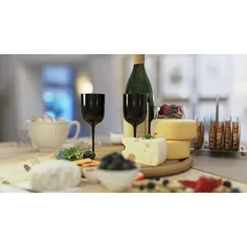 Elegant 12 oz Disposable Wine Goblets - 10-Pack