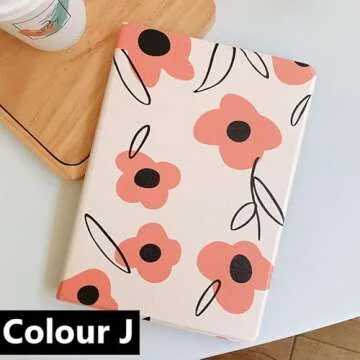 Floral Case for iPad Pro 11 inch 2022 Pro 11" 4th 3rd Generation 2nd Gen Case Flower Pattern Cute Sl...