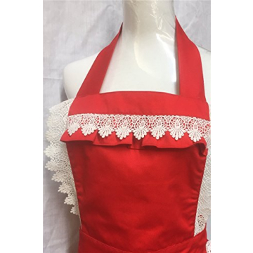 Stylish Hyzrz Adjustable Apron in Red for Women and Girls