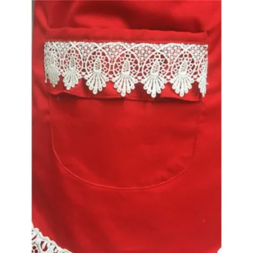 Stylish Hyzrz Adjustable Apron in Red for Women and Girls