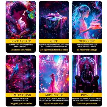 DPEHAKMK Money Oracle Cards, Career Oracle Deck, Life Oracle Cards for Beginners, Help You Move up in Your Life