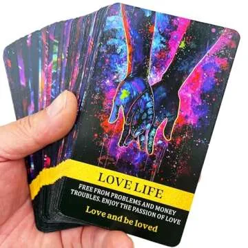 DPEHAKMK Money Oracle Cards, Career Oracle Deck, Life Oracle Cards for Beginners, Help You Move up in Your Life