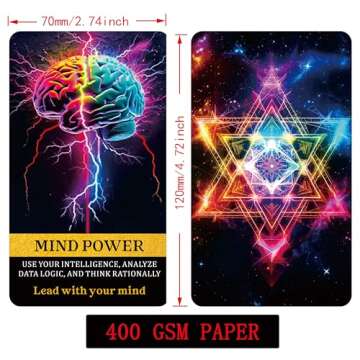 DPEHAKMK Money Oracle Cards, Career Oracle Deck, Life Oracle Cards for Beginners, Help You Move up in Your Life