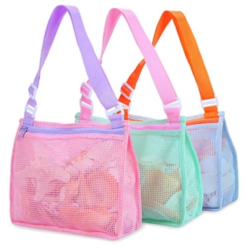 Tagitary Mesh Beach Bags for Kids - Ultimate Shell Collecting & Swimming Accessories