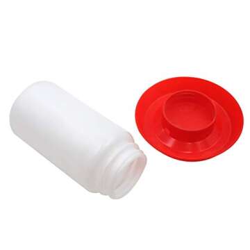 M.Z.A Poultry Water Jug Automatic Poultry Waterer Small Poultry Water Containers Drinkers for Chickens Birds Pigeon Quail 1L (Red and White)