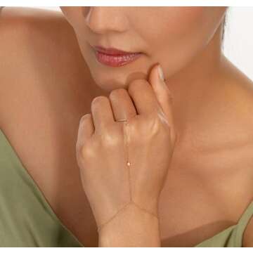 Stylish CUEZIY Hand Chain Gold Bracelets for Women