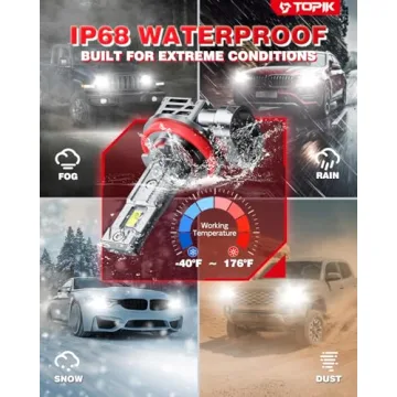 TOPIK 9005 H11 Light Bulbs Combo - 800% Brighter Performance