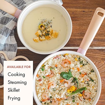 Neoflam Retro 5-Piece Nonstick Cookware Set in Pink