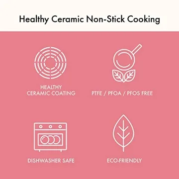 Neoflam Retro 5-Piece Nonstick Cookware Set in Pink