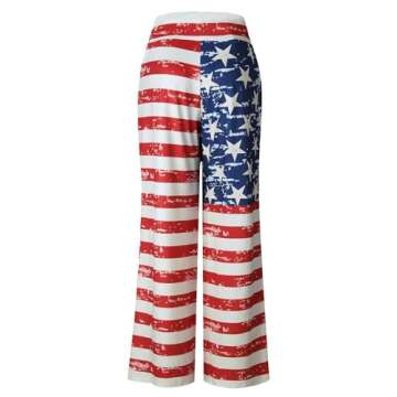Elsofer 4th of July Pants for Women - Patriotic & Relaxed