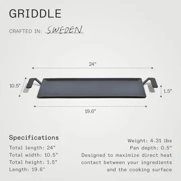 Made In Carbon Steel Griddle - Professional Cookware - Induction Compatible