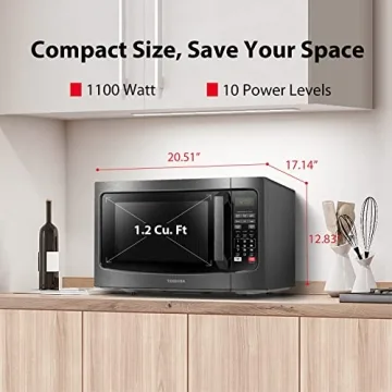 Toshiba 1.2 Cu Ft Microwave with Smart Sensor