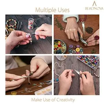 BEADNOVA 8mm Open Jump Rings for Jewelry Making