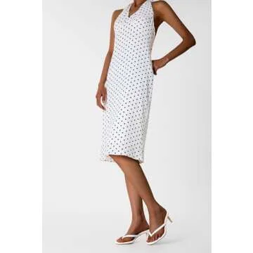 Aachcol Women's Stylish Slip-On Kitten Heel Sandals