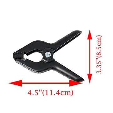 SLOW DOLPHIN Heavy Duty Spring Clamps for Backdrops 6 Pack