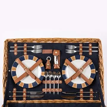 Luxurious Windsor Picnic Basket Set for 4 by Picnic Time