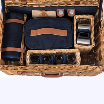 Luxurious Windsor Picnic Basket Set for 4 by Picnic Time