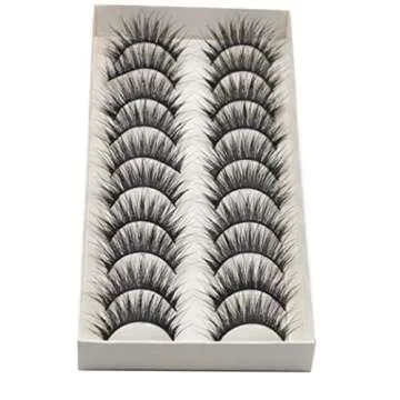 Long Cross Fake Eyelashes | 10 Pairs by SMYTShop