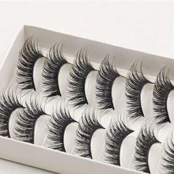 Long Cross Fake Eyelashes | 10 Pairs by SMYTShop