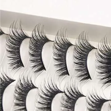 Long Cross Fake Eyelashes | 10 Pairs by SMYTShop