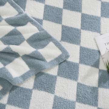 WRENSONGE Checkered Throw Blanket - Cozy, Stylish & Warm