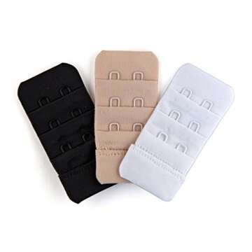 Fashion First Aid Brah! Extenders 3-Pack: Soft Comfort for 2 Hook Bras