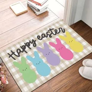 Vibrant Easter Decorative Doormat for Home