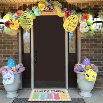 Vibrant Easter Decorative Doormat for Home
