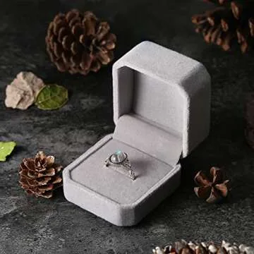 MILACOLATO Moonstone Rings for Women 925 Sterling Silver Jewelry | 18K White Gold Vintage Celtic Knot Rings | Bezel Solitaire Rings | 5/6/7/8/9/10/11, Sterling Silver, Cubic Zirconia