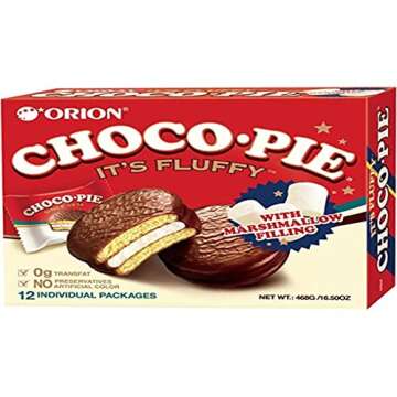 Orion Snack Pies (Choco Pie), 1.23 Ounce (Pack of 12)
