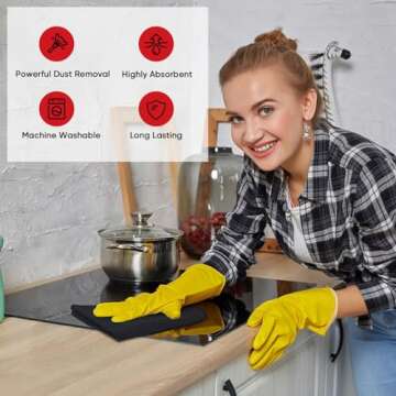 AIDEA Microfiber Cleaning Cloth 24 Pack, 12inx16in Microfiber Towel for Cars, Soft & Absorbent Microfiber Towels, Lint Free Cleaning Cloth, Premium Wash Cloth for House, Kitchen, Car, Shop Towels