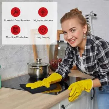 AIDEA Microfiber Cleaning Cloth 24 Pack, 12inx16in Microfiber Towel for Cars, Soft & Absorbent Microfiber Towels, Lint Free Cleaning Cloth, Premium Wash Cloth for House, Kitchen, Car, Shop Towels