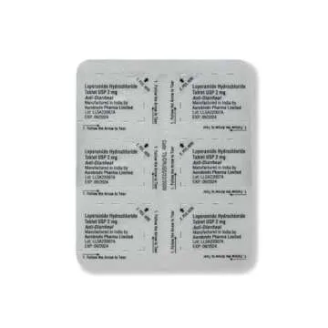 Amazon Basic Care Loperamide Hydrochloride Tablets, 2 mg, Anti-Diarrheal, 24 Count (Pack of 1) (Packaging may vary)