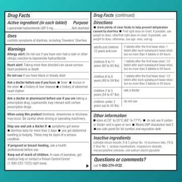 Amazon Basic Care Loperamide Hydrochloride Tablets, 2 mg, Anti-Diarrheal, 24 Count (Pack of 1) (Packaging may vary)