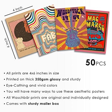 Waschbär Vintage Wall Collage Kit for Aesthetic Decor