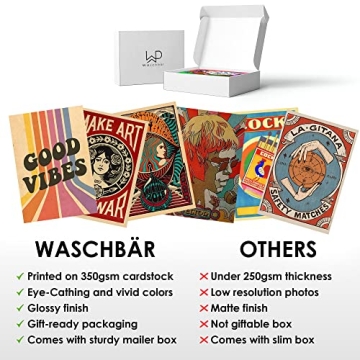 Waschbär Vintage Wall Collage Kit for Aesthetic Decor