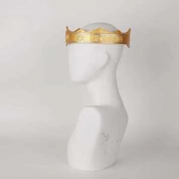 INSP House of the Family Dragon Season 2 Renella Crown Game Golden Crown Thrones cosplay Halloween props, OFA, Light Yellow
