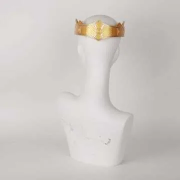 INSP House of the Family Dragon Season 2 Renella Crown Game Golden Crown Thrones cosplay Halloween props, OFA, Light Yellow