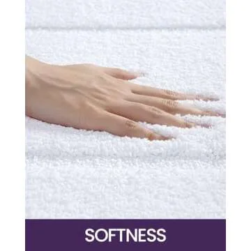 DEXI Soft Non-Slip Bathroom Rugs for All Floor Types