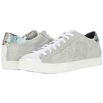 P448 Women's Pink Python Leather Sneaker - Comfort & Style