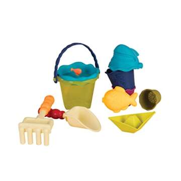 B. toys- Wavy-Wagon- Red- Water Play- Travel Beach Buggy- 11 Funky Sand Toys – Phthalates and BPA ...