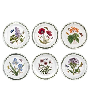 Elegant Portmeirion Botanic Garden Salad Plates Set
