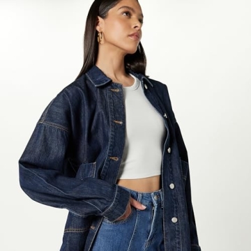 Stylish Oversized Denim Shirt Jacket for All Seasons