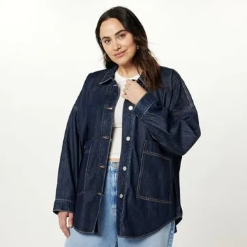 Stylish Oversized Denim Shirt Jacket for All Seasons