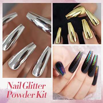BORN PRETTY Chrome Powder Nail Pigments for Stunning Manicures