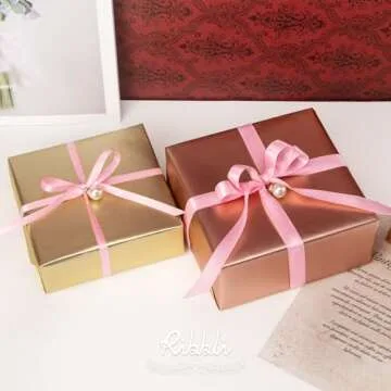 Ribbli Pink Satin Ribbon Double Faced Satin 1/2 inch x Continuous 50 Yards-Pink Ribbon for Gift Wrapping Crafts Wedding Decoration Bows Bouquet Floral Arrangement